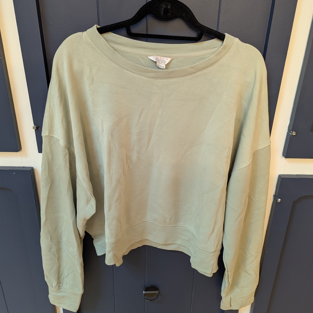Sage Green Sweatshirt and Short Set